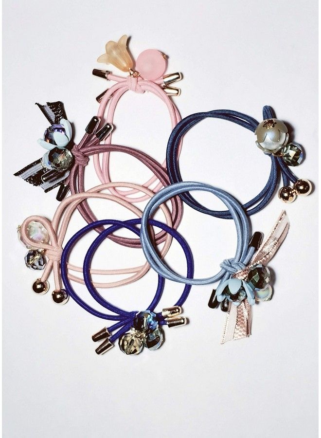 Drishti Stylist Hair Rubber Band For Girls Women Pack Of 10 Of Multi Colour - Image 3