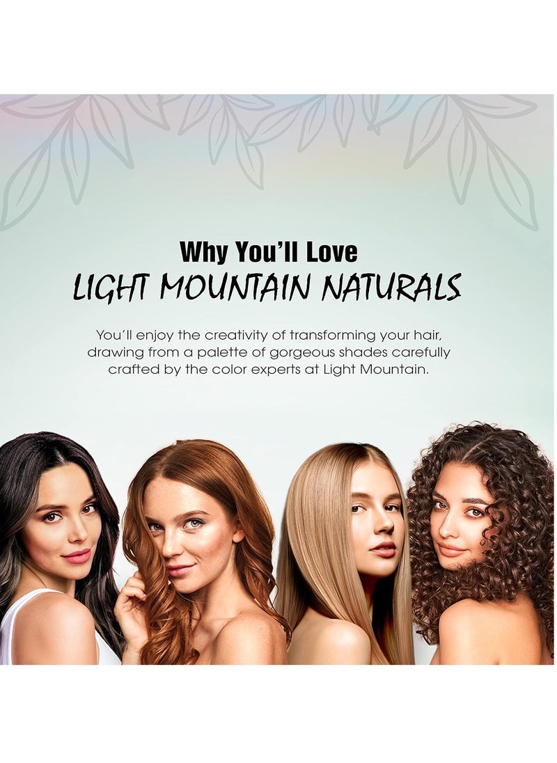 Light Mountain Light Mountain Henna Hair Color & Conditioner - Light Red Hair Dye for Men/Women, Organic Henna Leaf Powder and Botanicals, Chemical-Free, Semi-Permanent Hair Color, 4 Oz  - Image 2