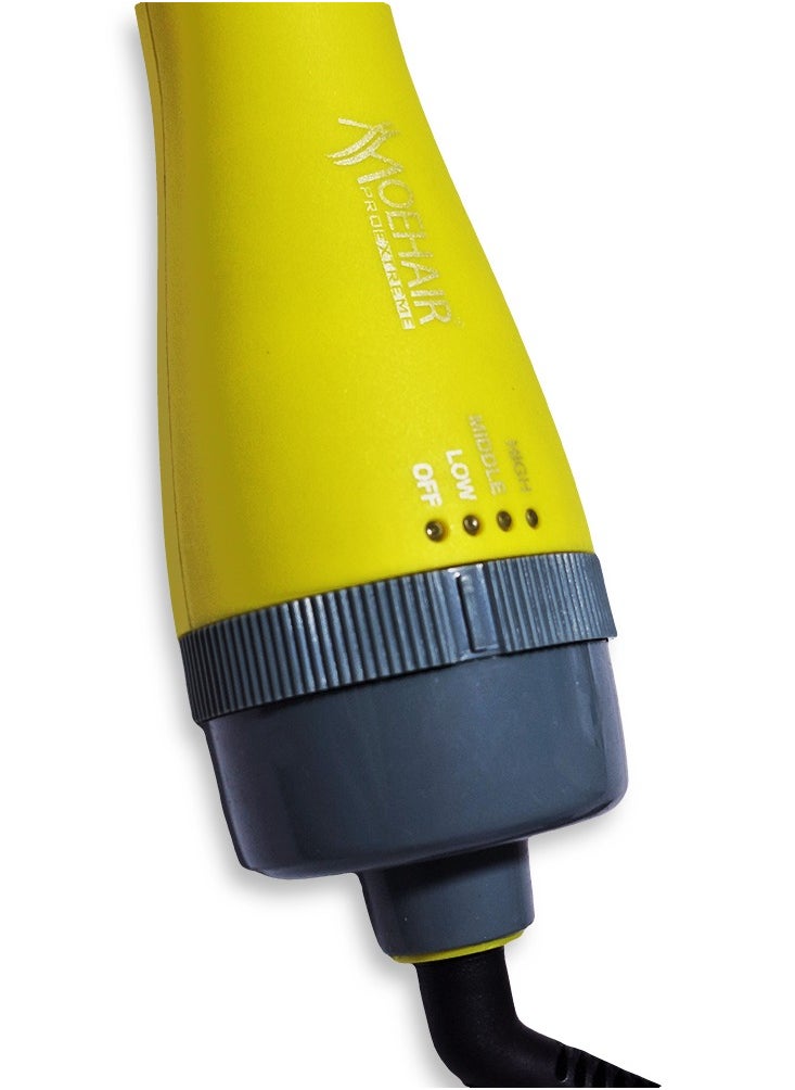 MoeHair Hair Dryer Hot Air Brush Styler MO-82 for women and girls, Volumizer Hair Straightener Curler Comb Roller One Step Electric Ion Blow Dryer Brush , elegant design for easy use at home or as a hairdresser. Fast performance for styling fine and curly hair.  - Image 5