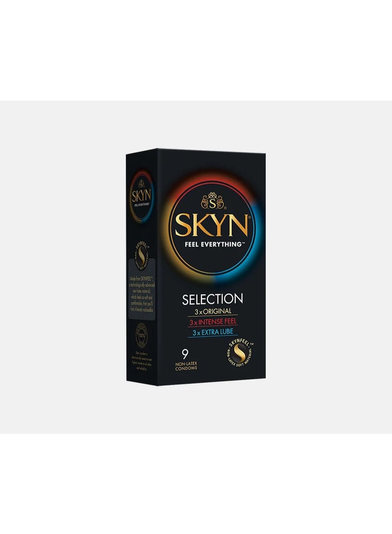 SKYN Selection Assorted Non-Latex Condoms (9 Pack) - Image 1