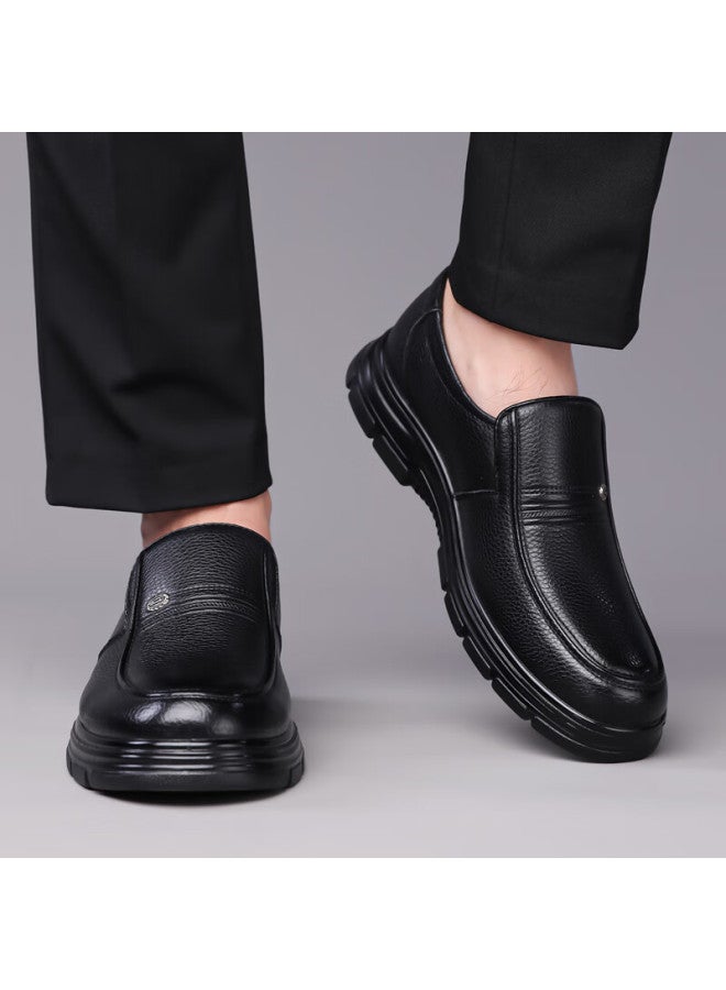 Poitulas Bartoli Men's Slip-on Business Casual Shoes Fashion Lightweight Soft Bottom Loafers 8815 Black Size 41 - Image 2