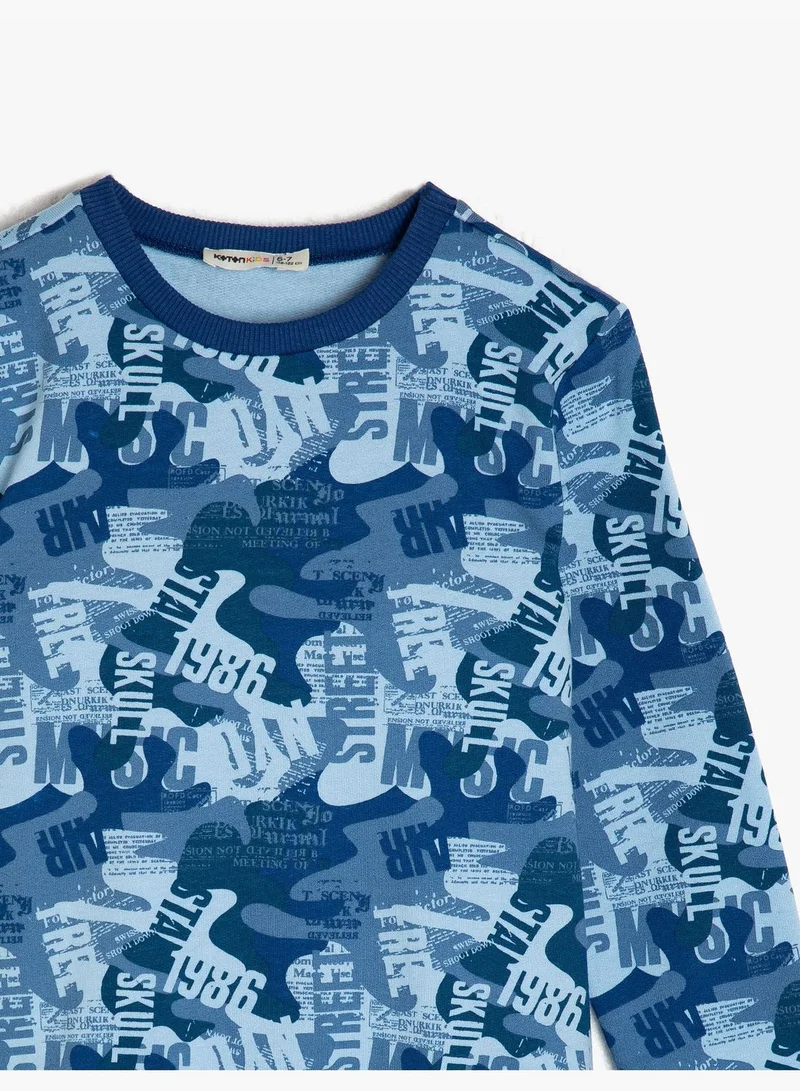 KOTON Letter Printed Sweatshirt