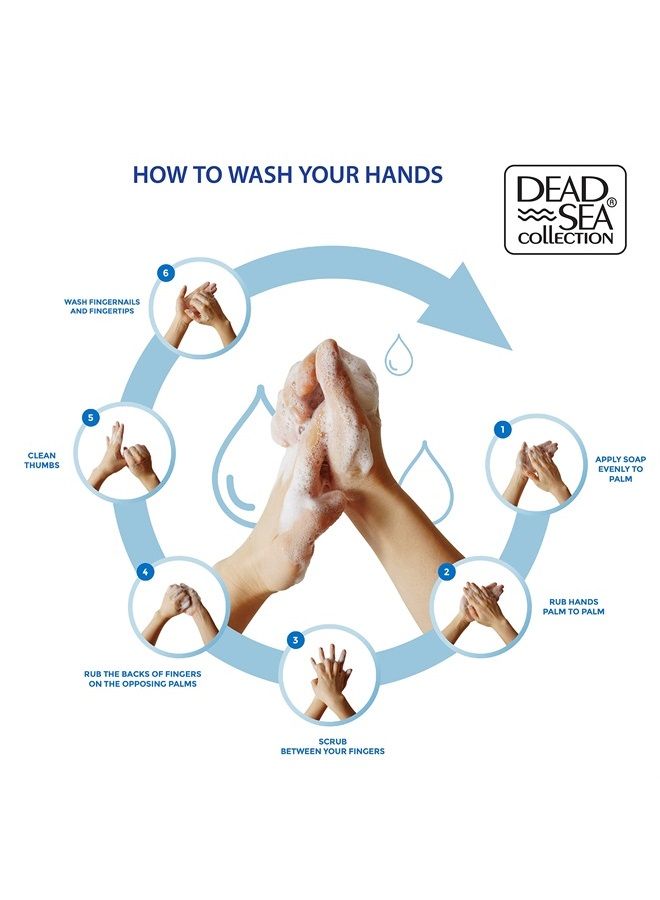 Dead Sea Collection صابون يد سائل بزيت جوز الهند - جل صابون يد مرطب مع مضخة - منظف يد مغذي - عبوة من 2 (33.8 أونصة سائلة لكل منها) - Image 2