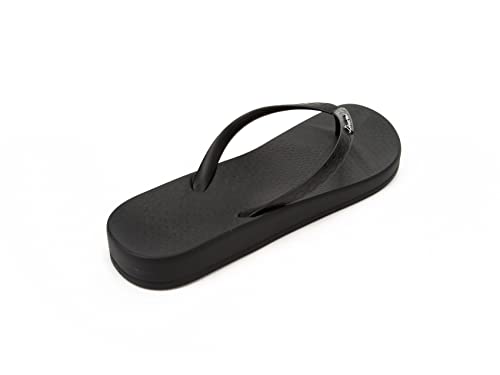 Ipanema Ana Tan Collection Flip Flops for Women, Cute Comfortable Brazilian Beach Sandals, Black on Black, Size 9 - Image 5