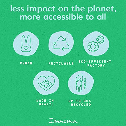 Ipanema Ana Tan Collection Flip Flops for Women, Cute Comfortable Brazilian Beach Sandals, Black on Black, Size 9 - Image 3