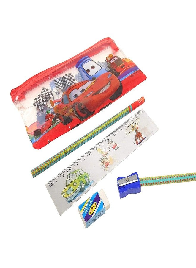 UJJAINWAL Stationery Set Pouch Gift Set(Pencil/Scale/Eraser/Sharpner) Kanya Pujan Gifts Set For Kids Girls Boy Birthday/Kanjak/Navratri Return Gifts Pack Of 12, Graphite - Image 2