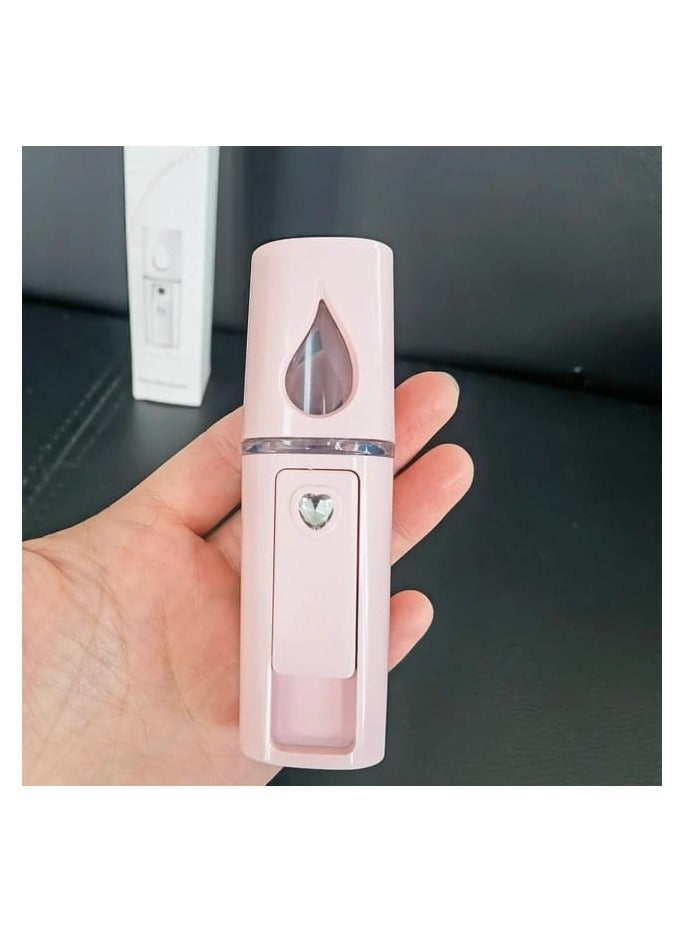 Nino Portable Rechargeable Handheld Face Mist Spray Pink  - Image 4