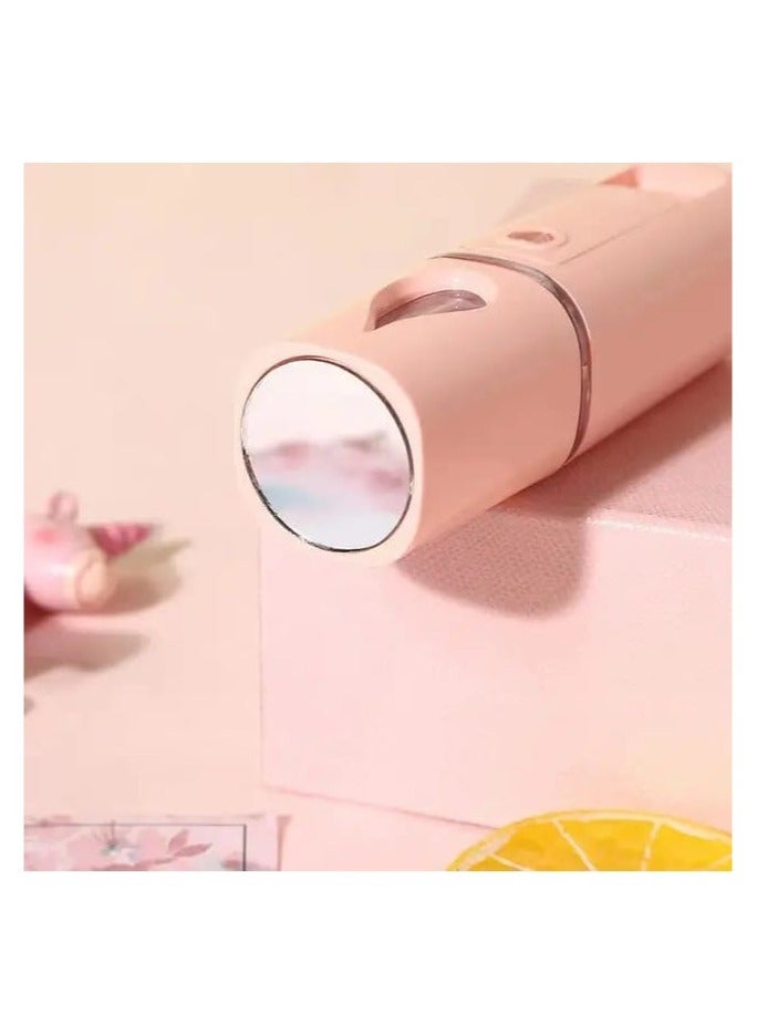 Nino Portable Rechargeable Handheld Face Mist Spray Pink  - Image 3