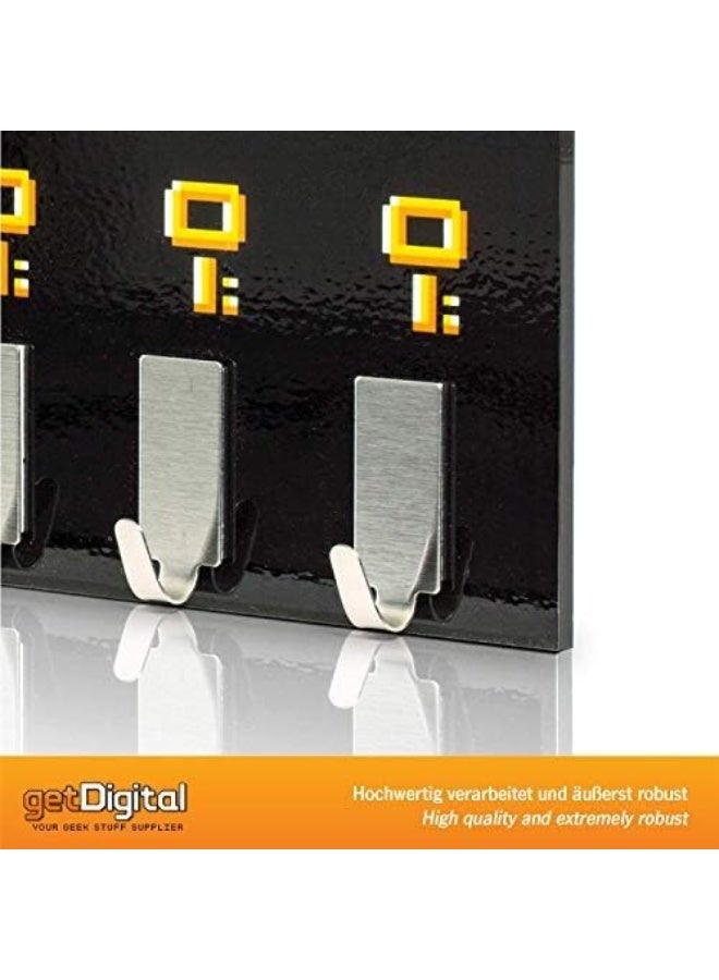 getDigital Dangerous to Go Alone Key Rack  Geeky Home and Office Decor WallMounted Key Holder with 5 Metal Hooks  21 x 16 cm - Image 4