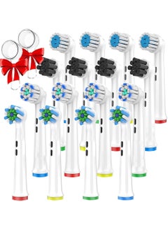 HURKEYE 16pcs Replacement Toothbrush Heads Compatible with Oral B Braun, Electric Toothbrush Heads Soft Precision Clean Brush Heads Refill for 7000/Pro 1000/9600/ 5000/8000  - Image 1