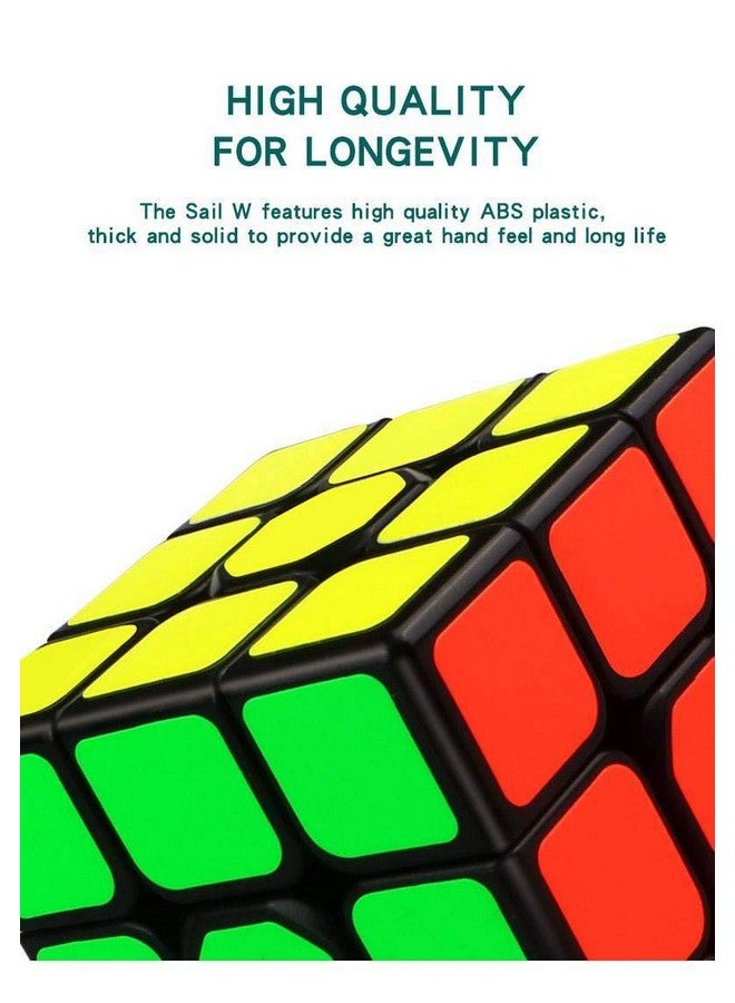 D ETERNAL Fantasy Qiyi Sail W 5.6Cm 3X3X3 High Speed Puzzle Magic Cube For 14 Years And Up, Multicolor - Image 2