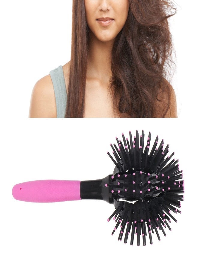 DOACT Ball Hair Comb,3D Brush High Temperature Resnce Styling Salon Round 360° Round Styling Hair Brush Hair Tool - Image 3
