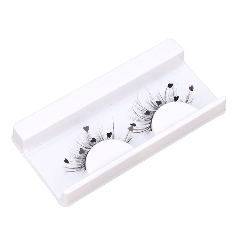 7D False Eyelashes Fluffy Wispy Love Shape Sequin Flutter Fake Eyelashes for Christmas A13 - Image 5