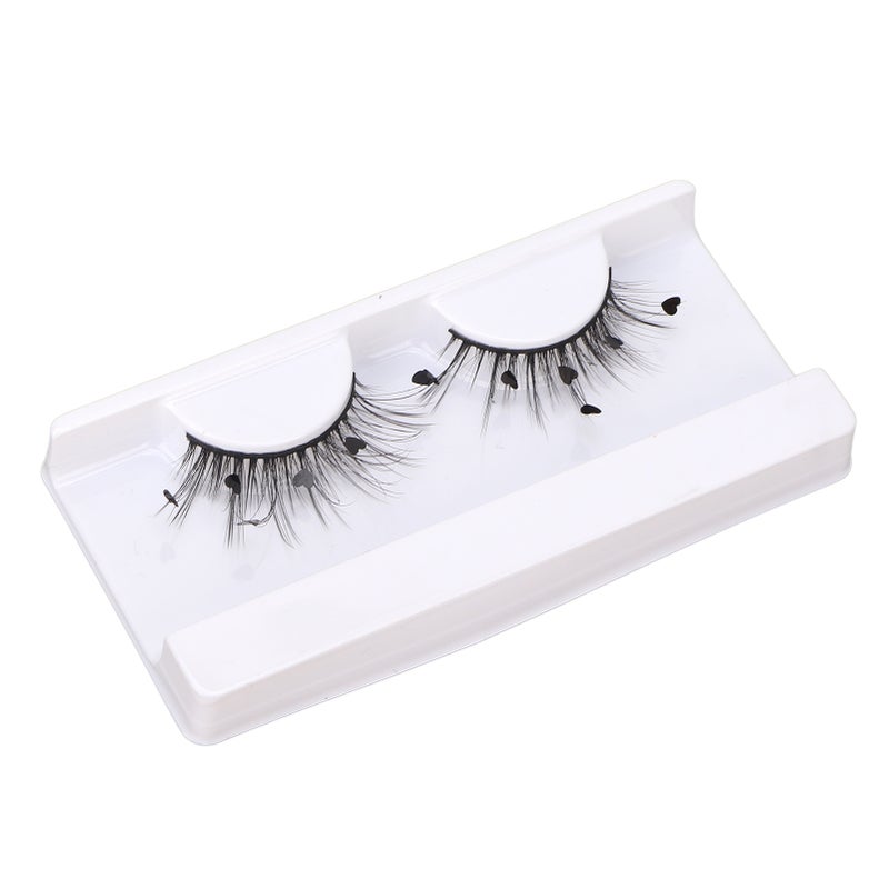 7D False Eyelashes Fluffy Wispy Love Shape Sequin Flutter Fake Eyelashes for Christmas A13 - Image 3