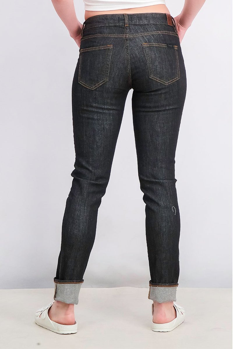 Seven 7 Women Regular Fit High Waist Stretchable Jeans, Black - Image 4