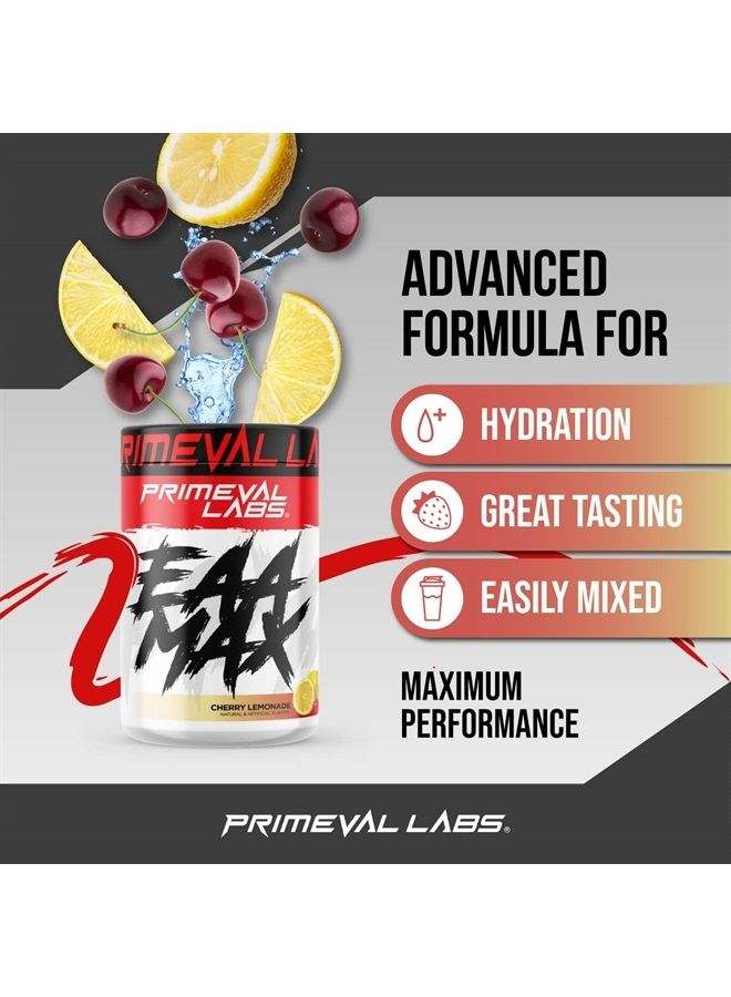 Primeval Labs EAA Max, BCAA Perfect Amino Acid Powder - Pre or Post Workout Muscle Recovery - BCAAs, EAAs, Electrolytes, Supports Hydration & Performance, Keto Friendly, Tropical Lemonade 30 Servings - Image 4