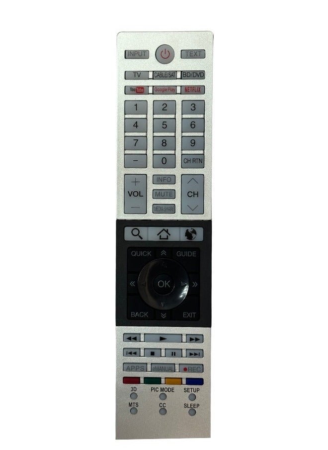 Huayu - Toshiba TV Remote Works with All Toshiba televisions LED LCD Plasma Ideal TV Remote Control Model RM-L1328+ - Image 1