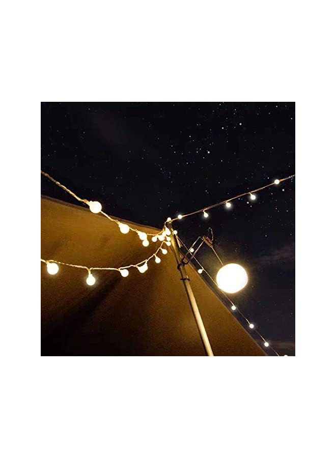 The Bros Globe String Lights, Battery and USB Operated 33 FT 80 LED White Ball String Lights 8 Modes With Remote Control,Indoor Outdoor LED Fairy Lights for Home, Garden, Festivals, Party - Image 5