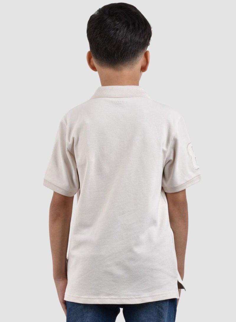 GIORDANO Junior Embroidery Short Sleeve Bold Polo  - Image 4
