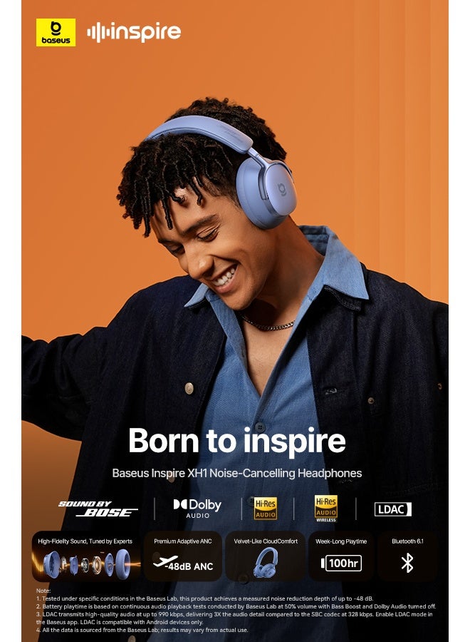 بيسوس 🎧 سماعات رأس لاسلكية ملغية للضوضاء Inspire XH1 - Image 4