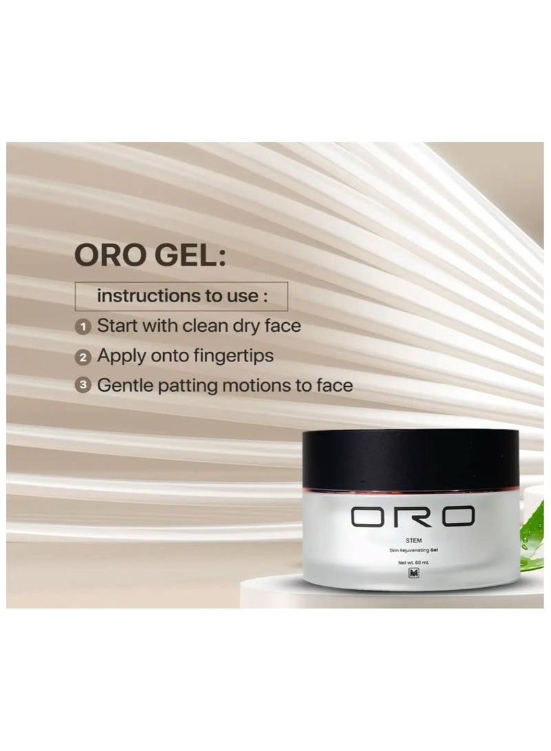ORO STEM ORO STEM SKIN REJUVENATING TREATMENT GEL from USA infused with Nano Silver, Aloe Gel, Charcoal Detox and Lavender Soothe is ultimate blend for Skin Rejuvenation, Hydration & Balance  - Image 5