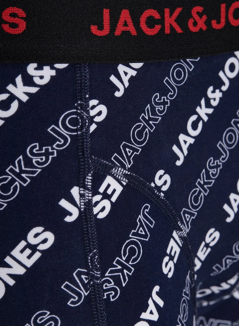 JACK & JONES 3 Pack Logo Band Trunks
