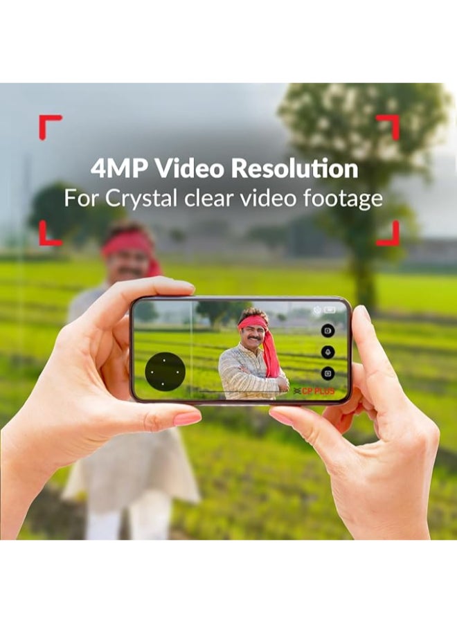 CP PLUS كاميرا شمسية خارجية PT 4G بدقة 2K QHD 4MP مجددة | دعم بطارية مدمجة | محادثة ثنائية الاتجاه | تنبيهات كشف الحركة PIR | رؤية ليلية ملونة كاملة | بطاقة SD (حتى 256 جيجابايت) CP-Z44R - Image 3