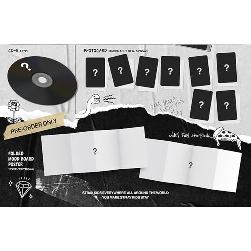 cokodive Stray Kids Headliner Ver. Display Album - Black CD - Image 3