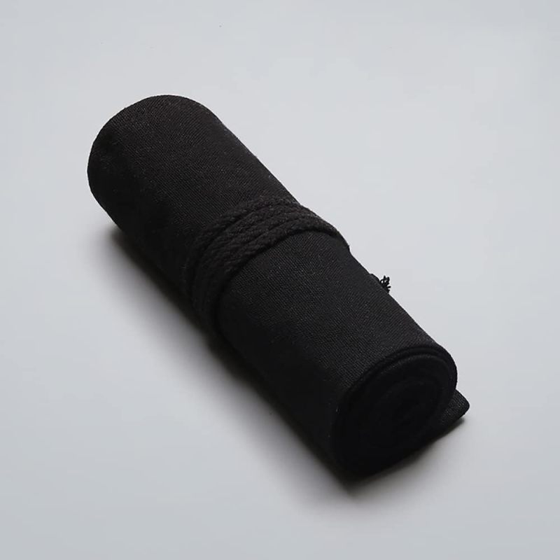 Canvas Pouch 36 Slots Durable Material Pencil Organizer - Roll-Up Design Portable Bag for Artists, Children, Stationery Storage - Image 4