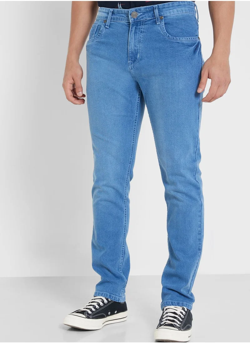 Seventy Five Mens Basic Jeans