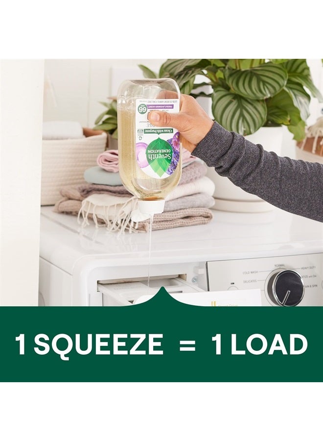 Seventh Generation EasyDose Laundry Detergent, Ultra Concentrated: 66 Loads, Free & Clear Designed for Sensitive Skin, 23.1 Fl Oz - Image 5