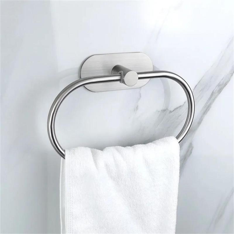 Towel Rack 20*13*4cm Sleek Modern Design Towel Holder - Durable High-Quality Build Towel Rail for Small and Large Bathroom Decor - Image 1