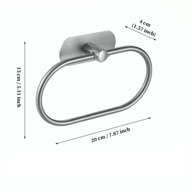 Towel Rack 20*13*4cm Sleek Modern Design Towel Holder - Durable High-Quality Build Towel Rail for Small and Large Bathroom Decor - Image 2