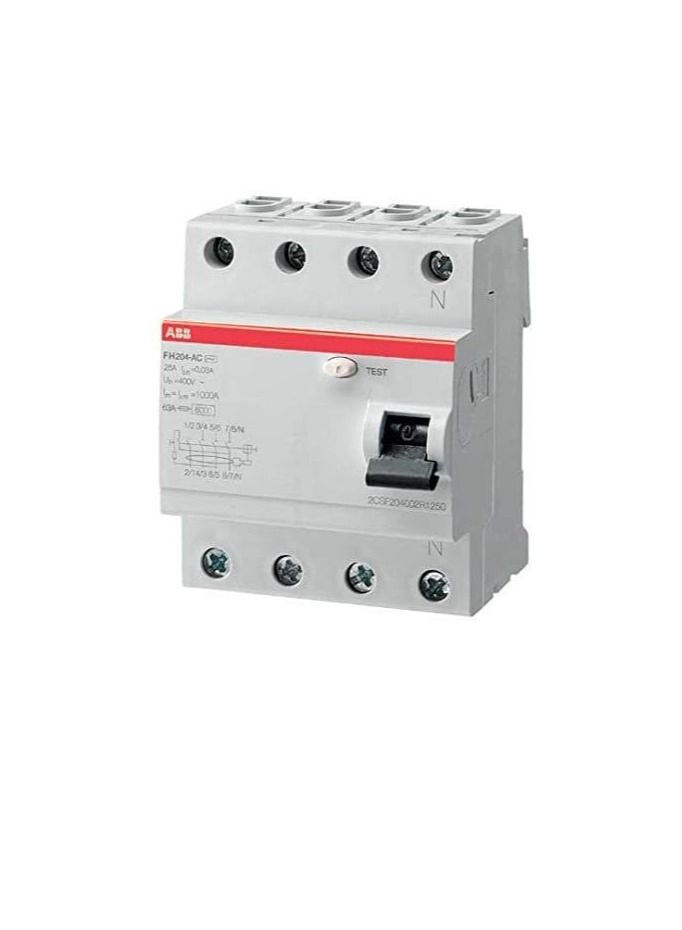 ABB ABB Earth Leakage Circuit Breaker (ELCB/RCCB) - 63A 4Pole 30mA - FH204 AC-63/0,03  - Image 2