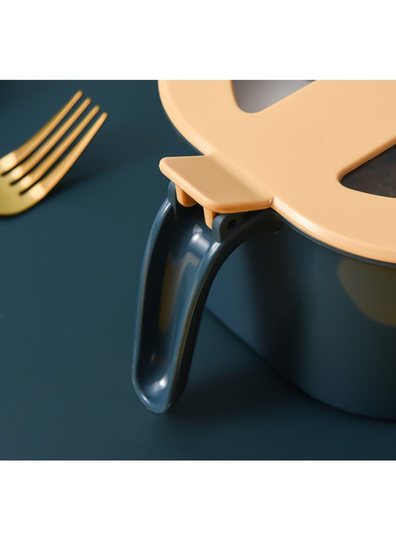 منظّم التوابل المكون من 4 مقصورة مع صندوق تخزين للمطبخ ذو أغطية، مجموعة حاويات شفافة مضادة للرطوبة، منظّم مخزن متعدد الأغراض غير انزلاقي