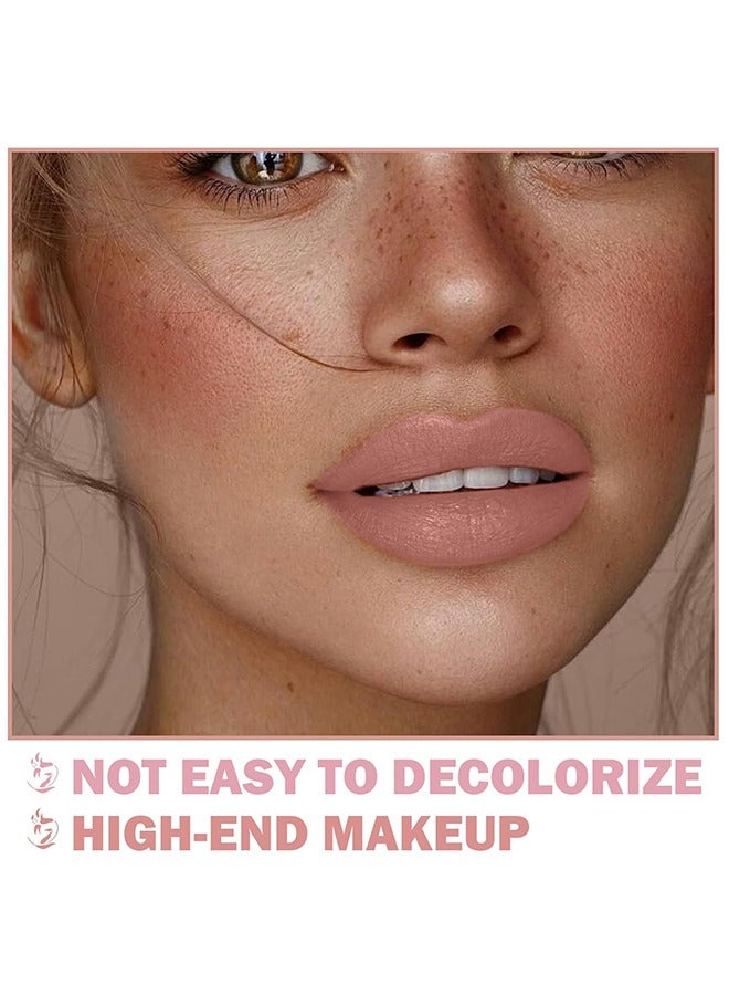 Julystar Lipstick Collection,Matte Nude Lipstick ,Silky Velvet Lip Gloss ,Nude Lip Stain Paper Tube Lipsticks Non-Stick Cup, Waterproof Long Lasting Matte Lipstick for Women Daily Professional Lip Makeup-#02 Nude - Image 5