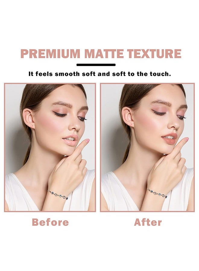 Julystar Lipstick Collection,Matte Nude Lipstick ,Silky Velvet Lip Gloss ,Nude Lip Stain Paper Tube Lipsticks Non-Stick Cup, Waterproof Long Lasting Matte Lipstick for Women Daily Professional Lip Makeup-#02 Nude - Image 3