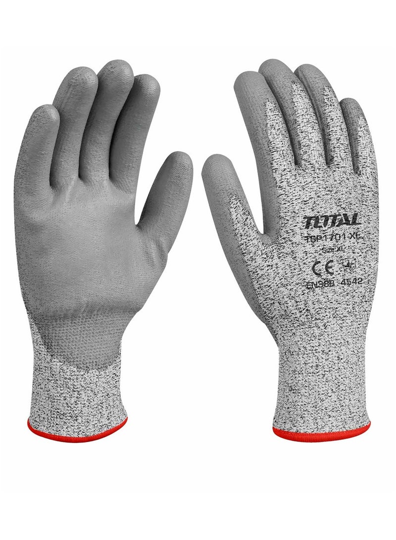 TOTAL Cut Resistance Gloves XL 1 Pair TSP1702-XL - Image 1