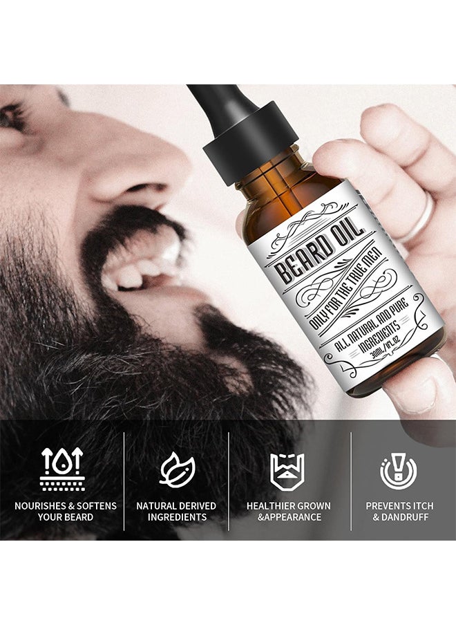 INKEEY - Beard Oil, Beard Oil For Men Growth, Make The Beard More Full, Thick And Smooth, Moisture To Reduce Frizz, All Pure Natural Organic Plant Extraction, Strengthens And Moisturizes Beard - Image 1
