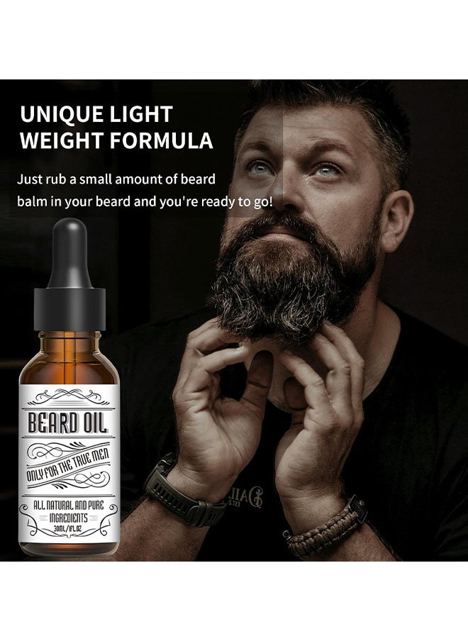 INKEEY - Beard Oil, Beard Oil For Men Growth, Make The Beard More Full, Thick And Smooth, Moisture To Reduce Frizz, All Pure Natural Organic Plant Extraction, Strengthens And Moisturizes Beard - Image 1