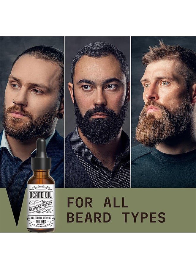 INKEEY - Beard Oil, Beard Oil For Men Growth, Make The Beard More Full, Thick And Smooth, Moisture To Reduce Frizz, All Pure Natural Organic Plant Extraction, Strengthens And Moisturizes Beard - Image 1
