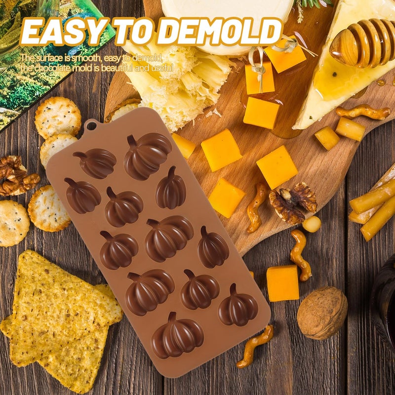 Pumpkin Silicone Chocolate Mold Food Grade Non Stick Halloween Candy Baking Tool - Image 5