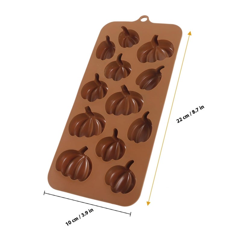 Pumpkin Silicone Chocolate Mold Food Grade Non Stick Halloween Candy Baking Tool - Image 3