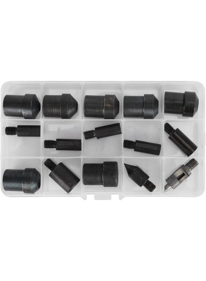 klarako Double Cap Rivets Die Mold for Hand Press Machine Hole Setter Snap Fastener Button Tools - Image 1