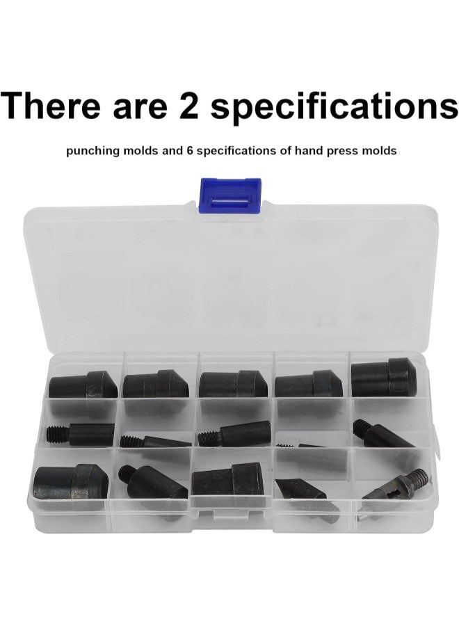 klarako Double Cap Rivets Die Mold for Hand Press Machine Hole Setter Snap Fastener Button Tools - Image 4
