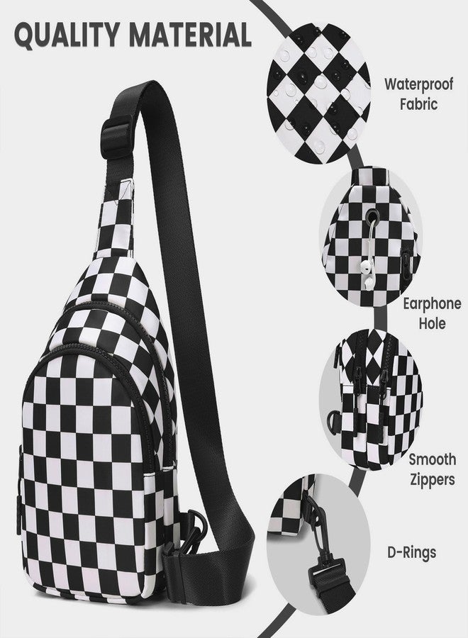 FODOKO Sling Crossbody Bag Main Compartment, Zippered Front Pockets, Adjustable Shoulder Strap, WaterResistant Lightweight, Black - Image 5