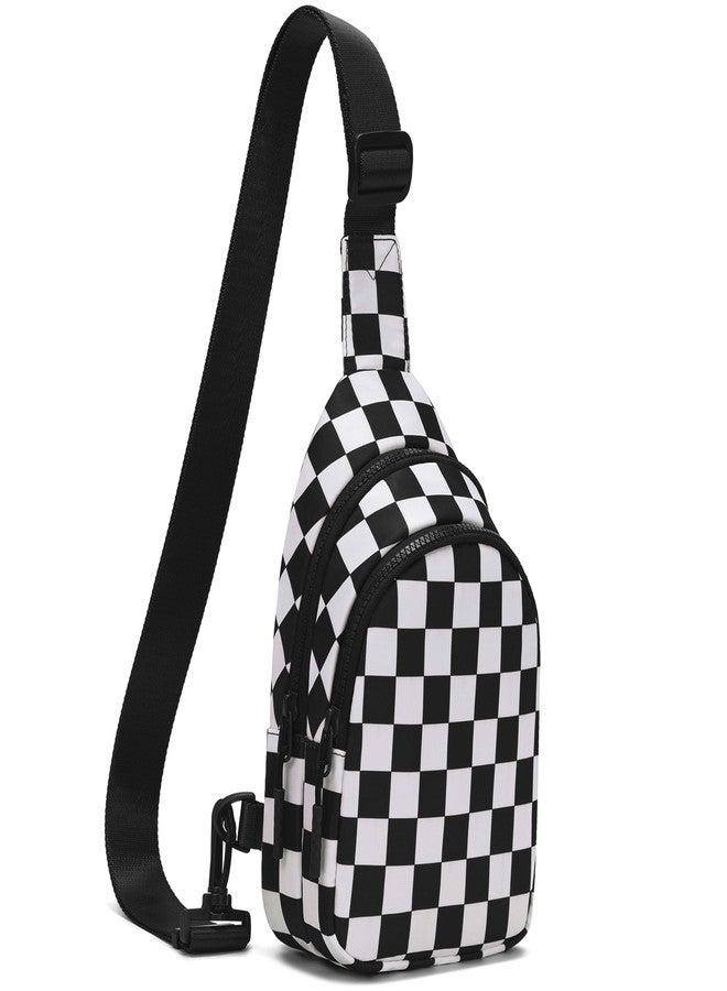 FODOKO Sling Crossbody Bag Main Compartment, Zippered Front Pockets, Adjustable Shoulder Strap, WaterResistant Lightweight, Black - Image 1