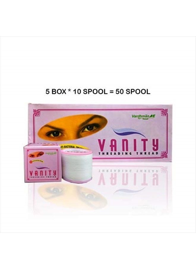 Vanity - Vanity Eyebrow Threading Thread -Pack of 5 boxes (10 Spools each) - Image 1