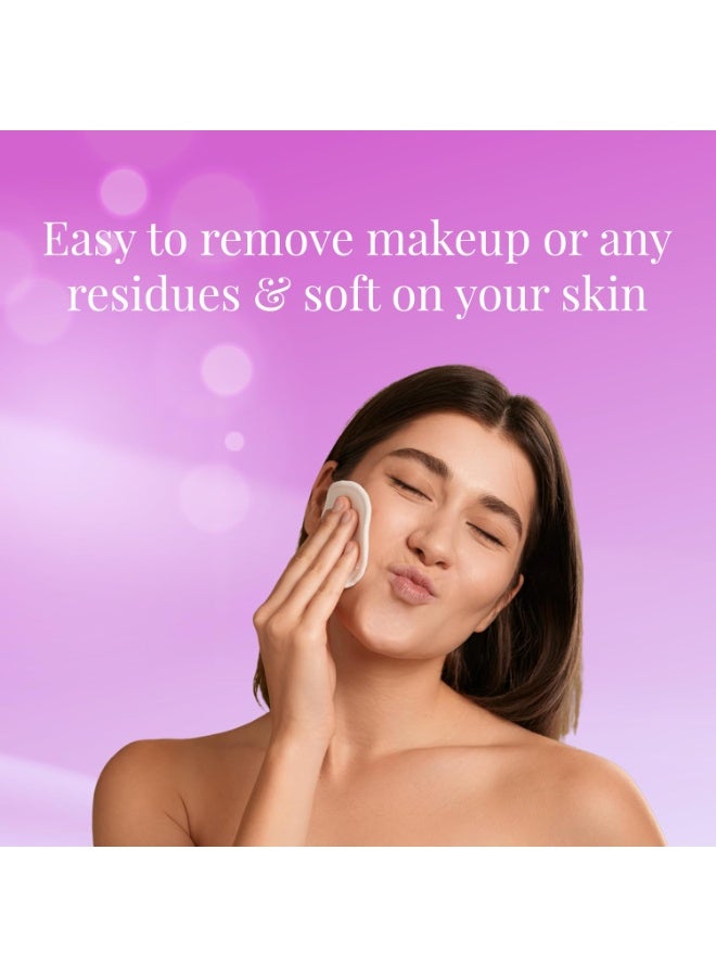 أوريجامي وسادات قطنية من الأوريجامي لإزالة مكياج الوجه | تنظيف ما قبل المكياج | 80 وسادة مستديرة ناعمة - عبوة من 2 (160 وسادة)... - Image 3