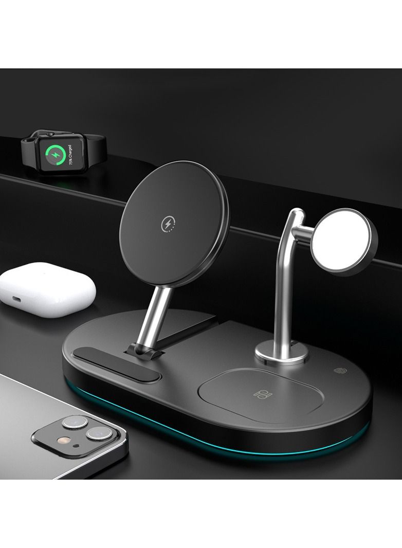 NIBEMINENT Car Home Wireless Charging Stand Is Suitable For Android IOS Mobile Phone Apple Watch  - Image 1